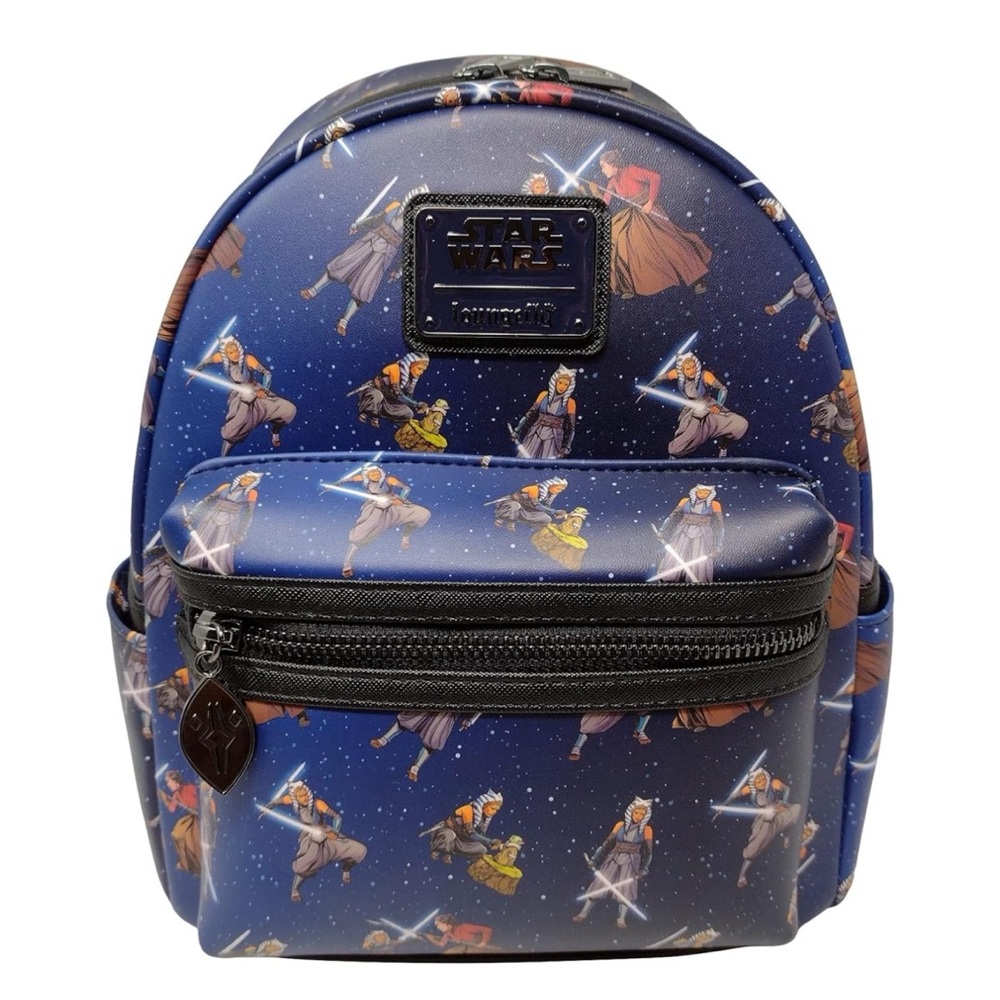 NEW Loungefly Disney Star Wars Ahsoka Tano & Grogu The Mandalorian Mini Backpack
